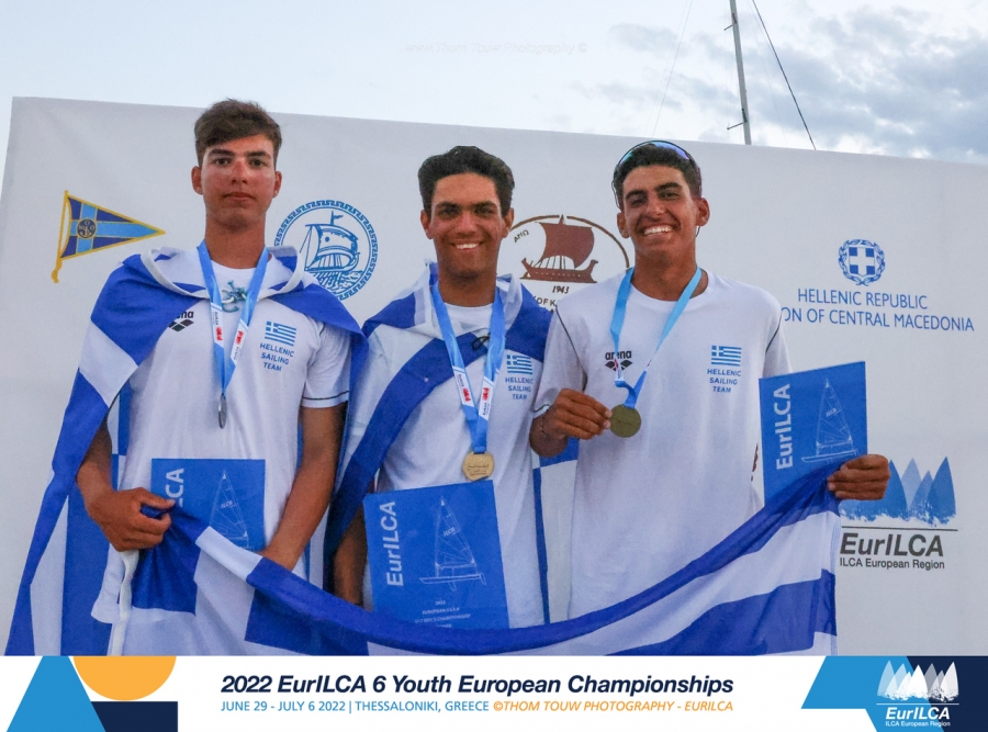Ελληνική Υπόθεση η Κατηγορία U17 Αγοριών στο Ευρωπαϊκό Νέων ILCA 6