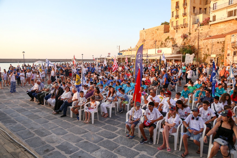 Εντυπωσιακή η τελετή έναρξης του Πανελληνίου Πρωταθλήματος Optimist στο Ενετικό Λιμάνι