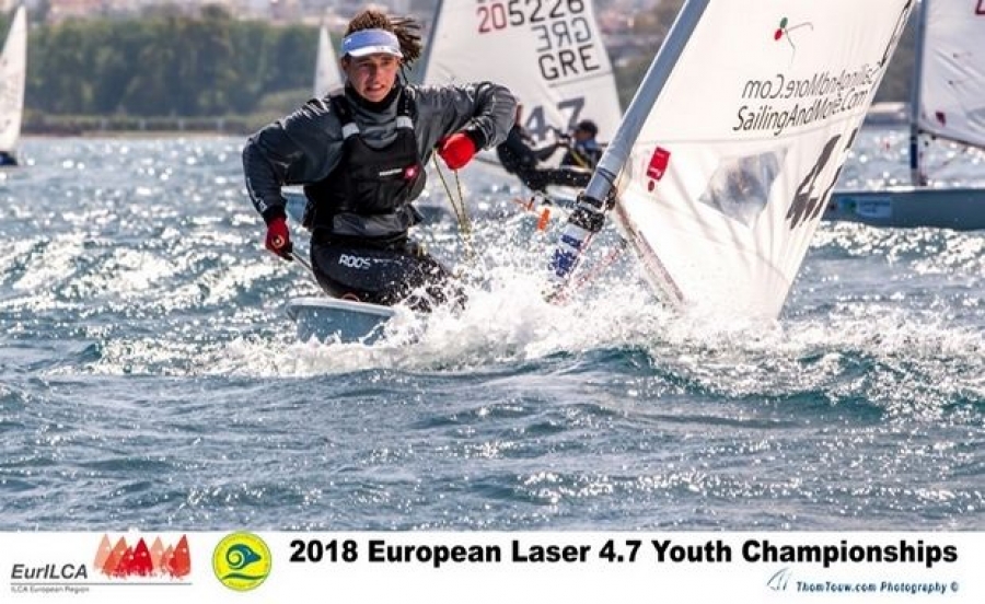 O Αιμίλιος Μόνος δεύτερος στο Πανευρωπαϊκό Πρωτάθλημα Ιστιοπλοΐας Laser 4.7