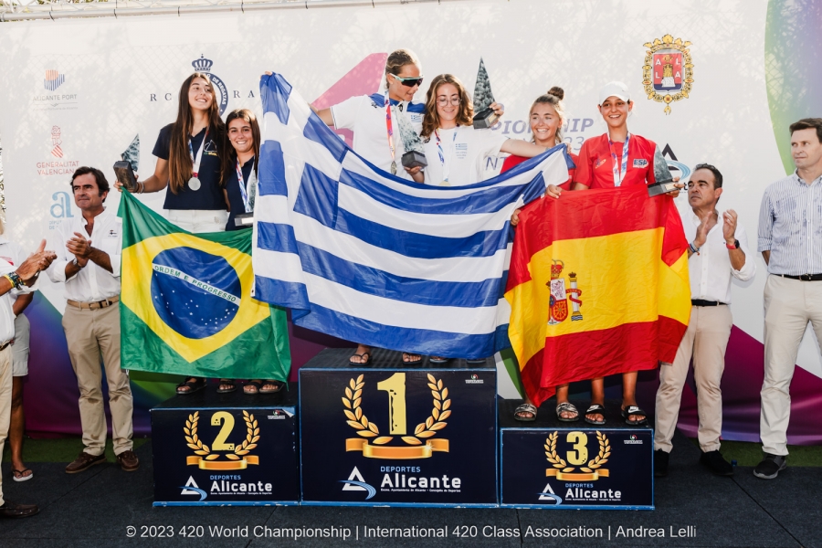 Παγκόσμιες Πρωταθλήτριες στα 420 η Ιακωβίνα Κερκέζου και η Δανάη Γιαννούλη- Έγραψε ιστορία η Εθνική Ομάδα!