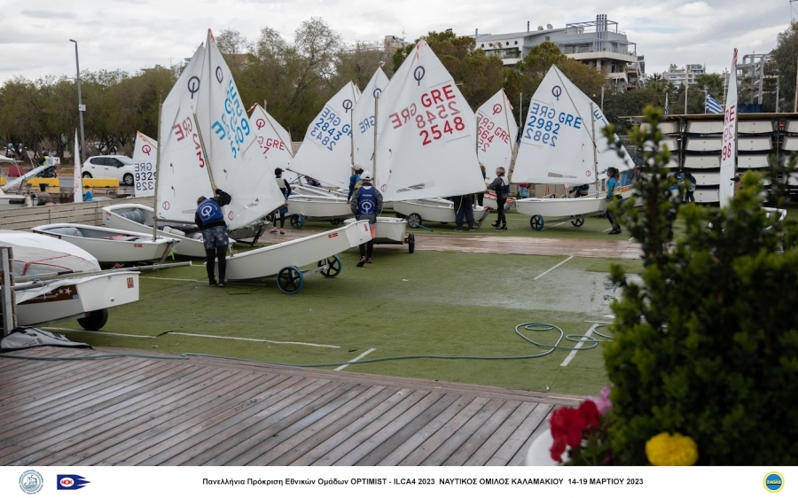 Πρόκριση Εθνικής Ομάδας Optimist , Ναυτικός Όμιλος Καλαμακίου, 14-18/03/2023