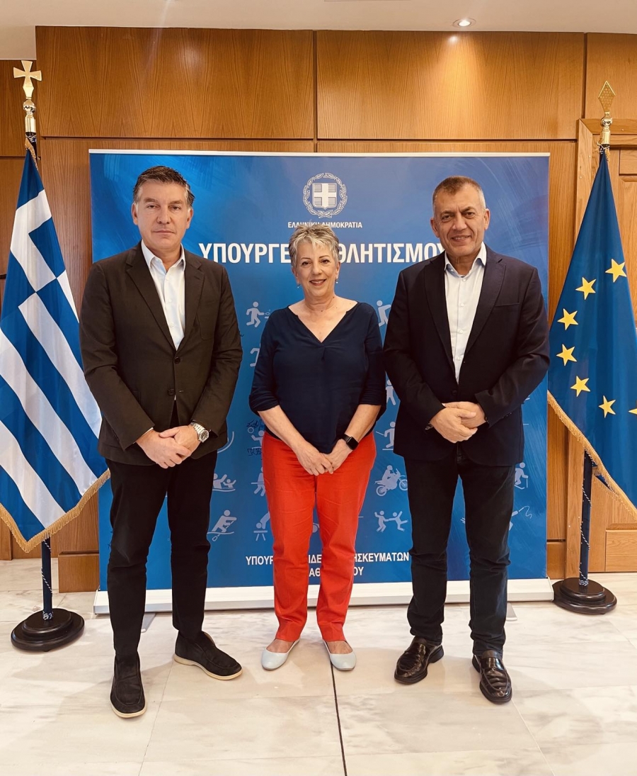 Συνάντηση της Ε.Ι.Ο. με τον Υπουργό Αθλητισμού Γιάννη Βρούτση για τις εγκαταστάσεις των Ομίλων & την οικονομική στήριξη των νέων αθλητών