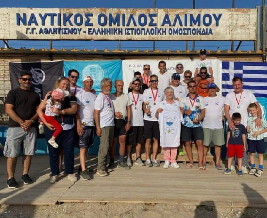 Τα συγχαρητήρια όλων απέσπασε ο Ν.Ο. Αλίμου για την άψογη διοργάνωση του πανελλήνιου πρωταθλήματος ILCA 6 και ILCA 7 masters
