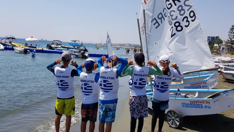 Tην 5η θέση σε σύνολο 60 χωρών κατέκτησε η Eλλάδα στο Παγκόσμιο Πρωτάθλημα optimist της Κύπρου!